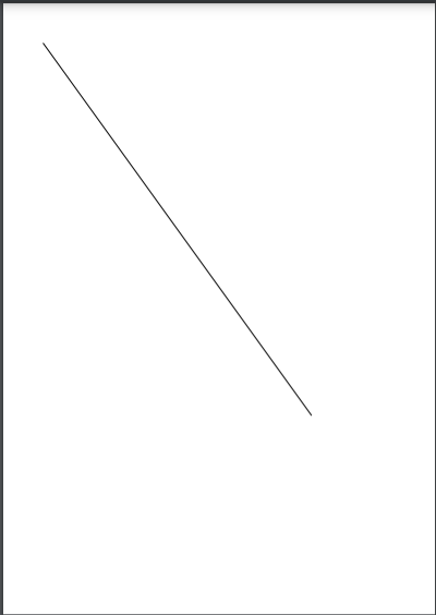 Line drawn on PDF