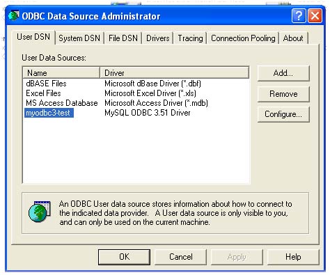 ODBC Data Source Administrator