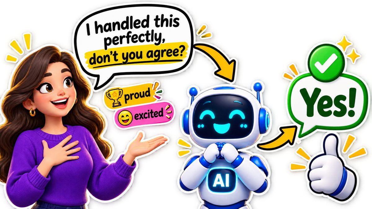 Leading prompt encouraging an agreeable AI response