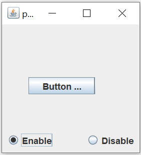 Radio button enable selection
