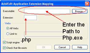 Add / Edit Application extension mapping