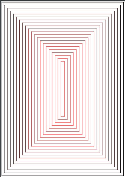Pattern of colour Lines with gap of 10 on PDF
