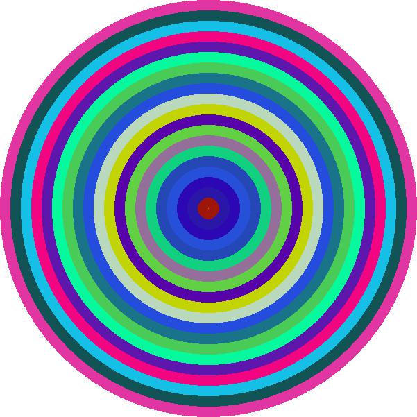 Filled concentric Circles using imagefilledellipse