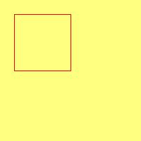 Rectangle in red