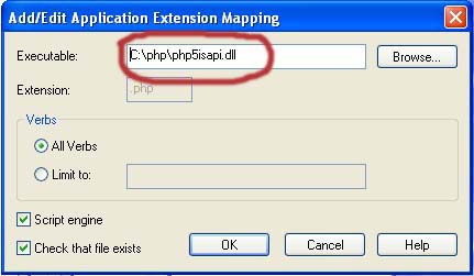 Application extension mapping