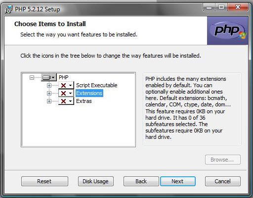 PHP setup for PDO