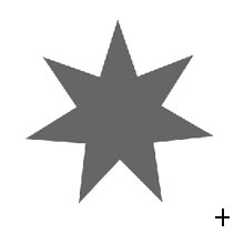 Drawing a star using polygon tool