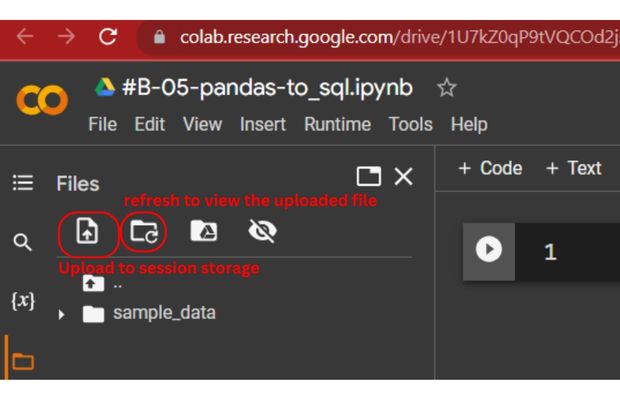 Colab file upload during Runtime 