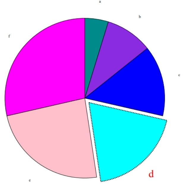 Pie graph in PDF file