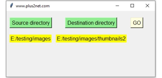PIL Thumbnail source and destination directory selection