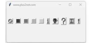 All  Bitmap Images  on Tkinter window 