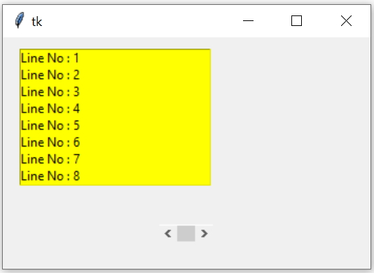Scrollbar orient option in Tkinter GUI
