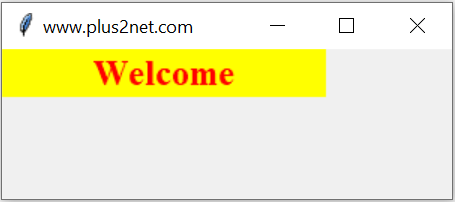 Tkinter window with font background color