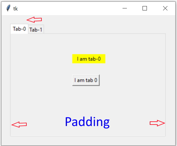 Notebook padding option